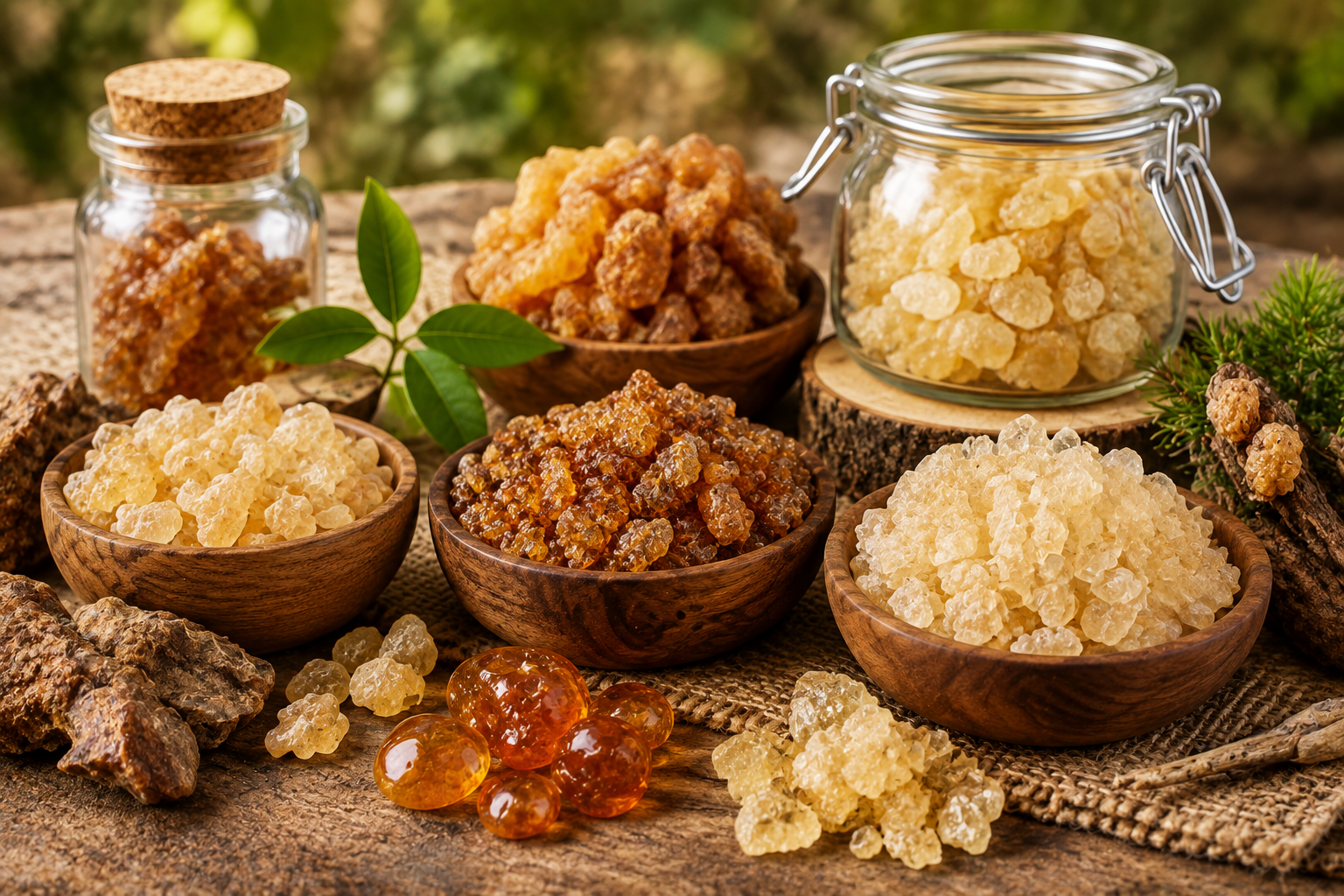 गोंद एवं रेजिन (Natural Gums & Resins) category