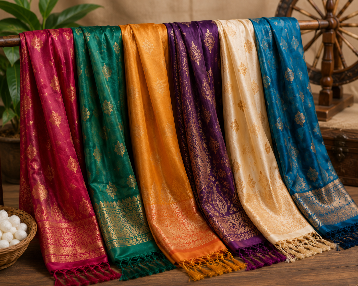 रेशमी दुपट्टा (Silk Dupattas) category