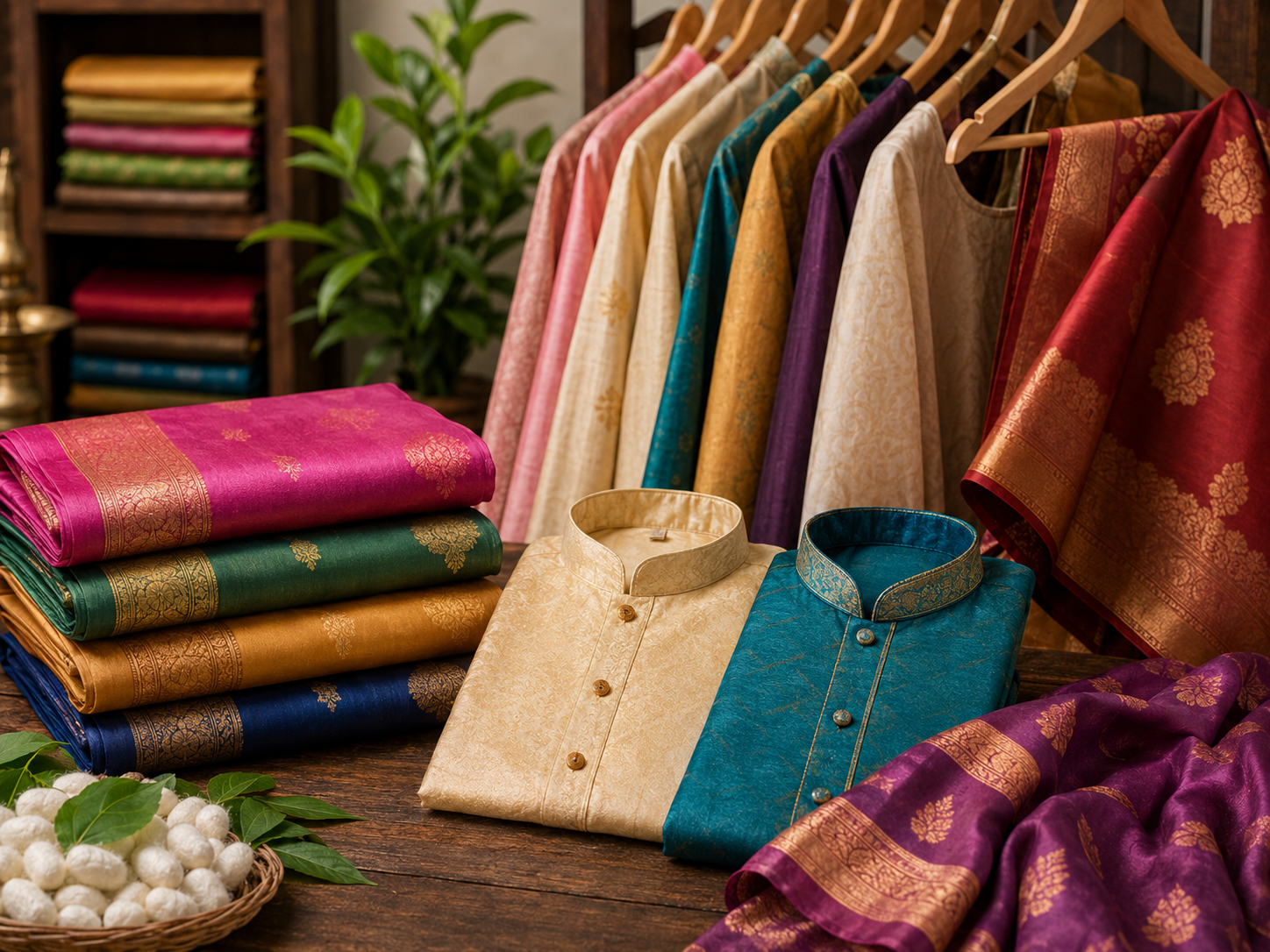 रेशमी वस्त्र (Silk Garments) category